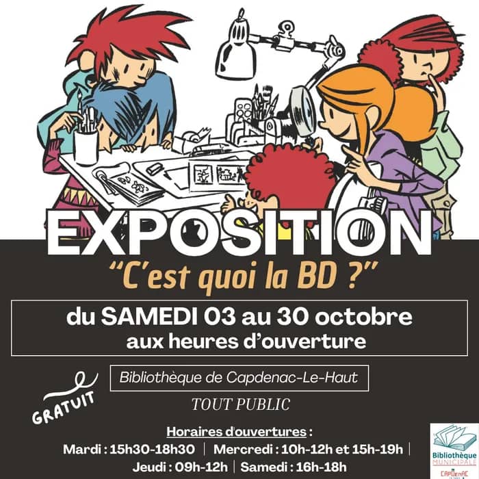 Illustration de l'événement : Exposition : « C'EST QUOI LA BD ? »