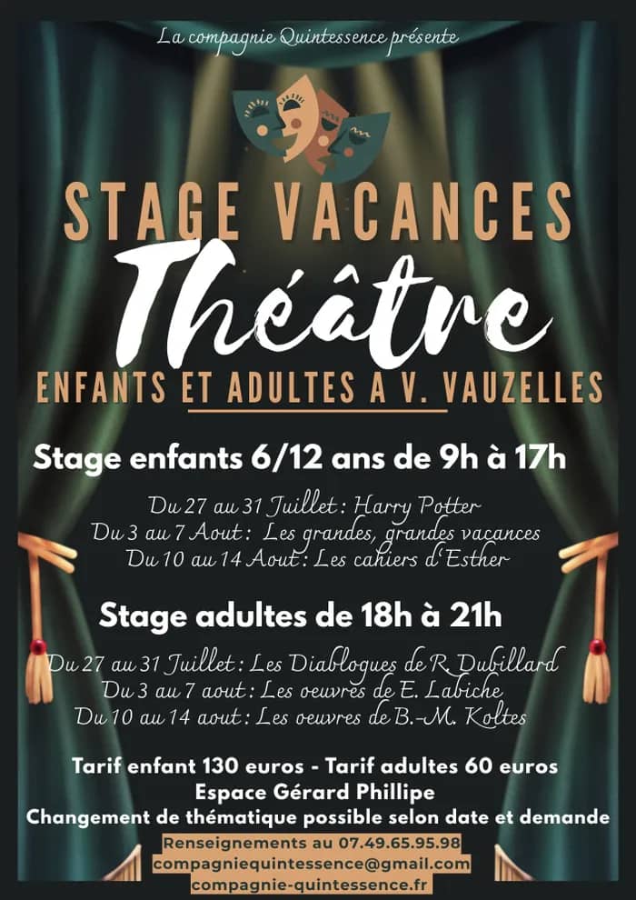 Illustration de l'événement : Stage de théâtre d'été