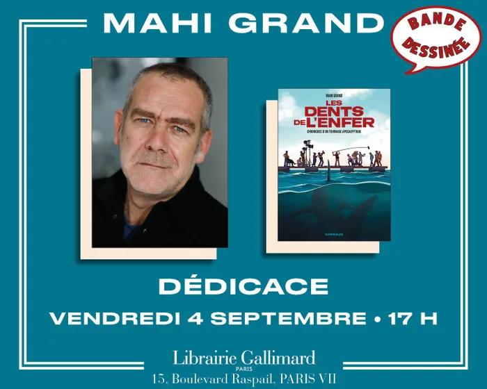 Illustration de l'événement : Bande dessinée : Mahi Grand dédicace « Les Dents de l'enfer »