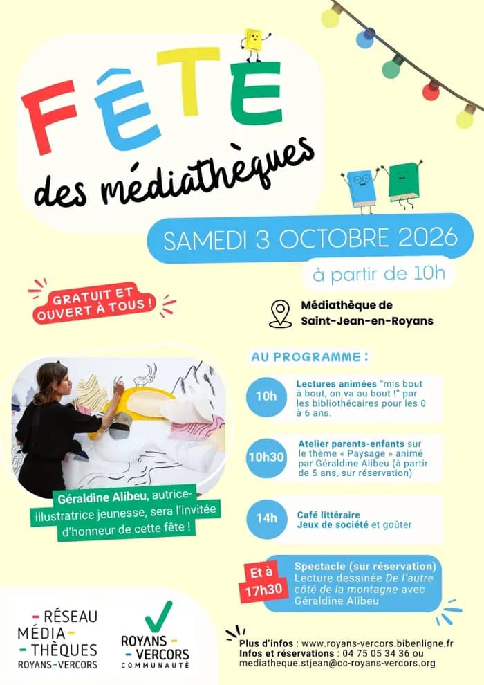 Illustration de l'événement : Fête des médiathèques Royans-Vercors