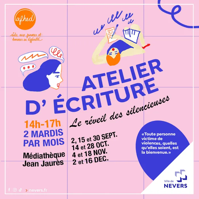 Illustration de l'événement : Le réveil des silencieuses - Atelier d'écriture