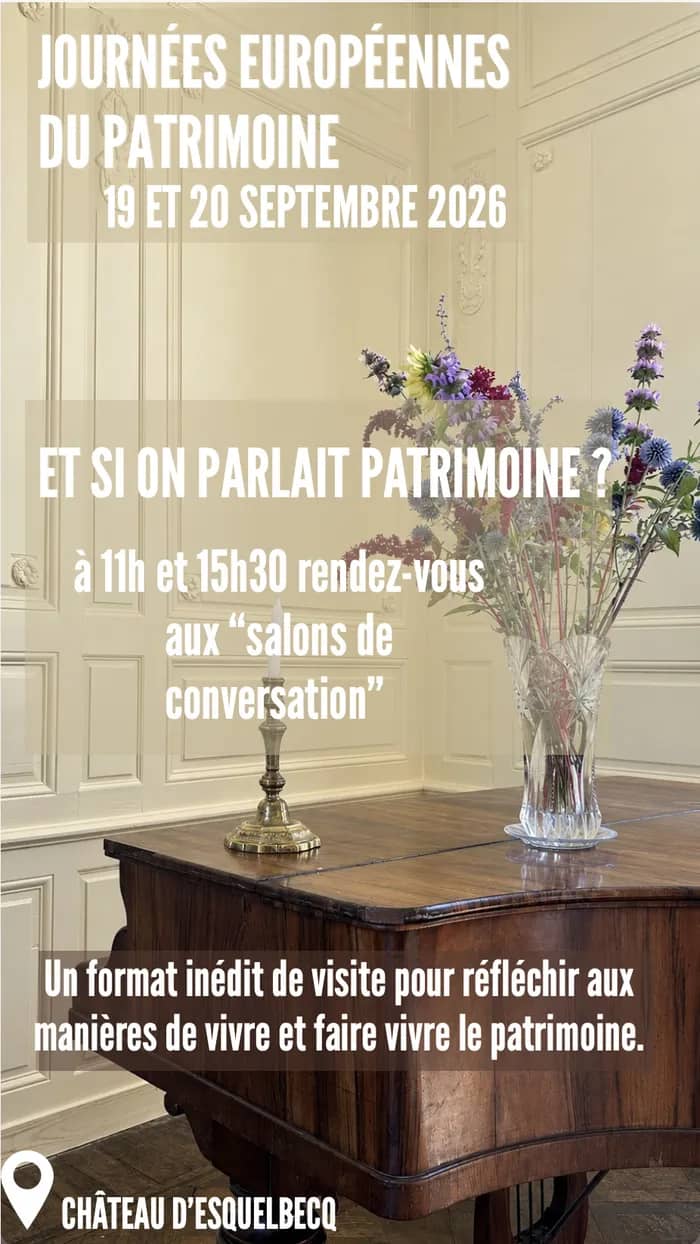 Illustration de l'événement : Conversations autour du patrimoine au salon du château