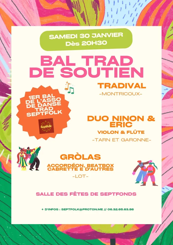 Illustration de l'événement : Bal de soutien à SEPTFOLK