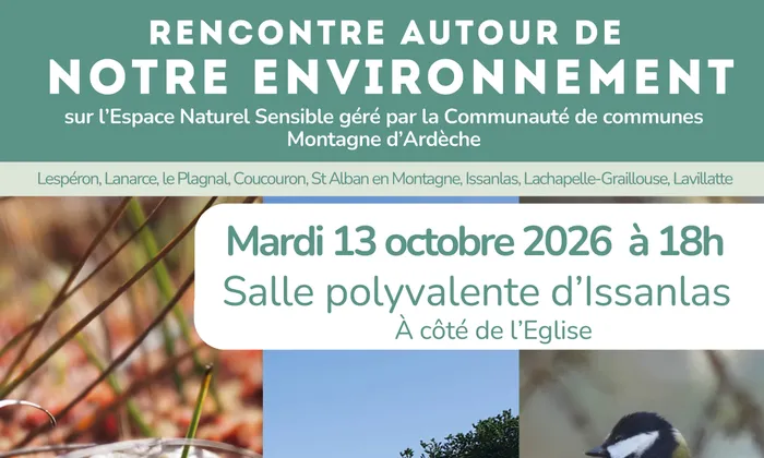 Illustration de l'événement : RENCONTRE AUTOUR DE NOTRE ENVIRONNEMENT – ISSANLAS