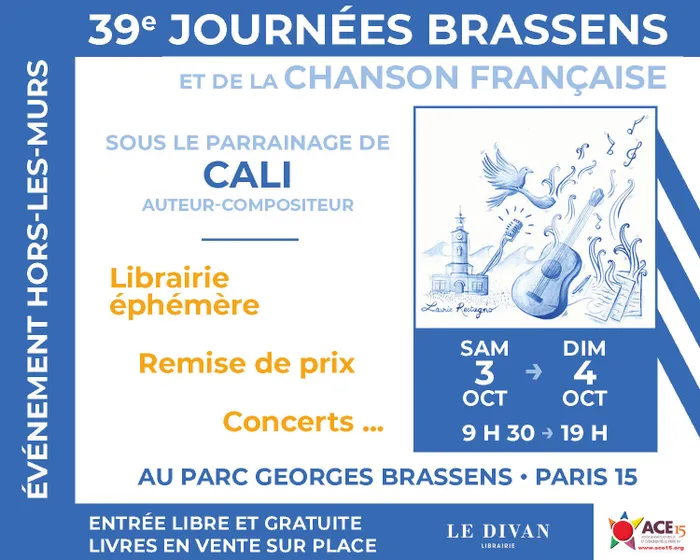 Illustration de l'événement : Le Divan Hors-les-murs : Les Journées Brassens et de la chanson française