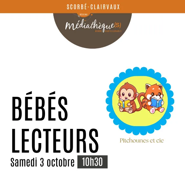 Illustration de l'événement : Pitchounes et Cie : bébés lecteurs