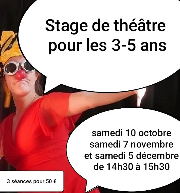 Illustration de l'événement : Stage de théâtre clownesque avec Amélie Abrieu à l'Atelier d'artistes