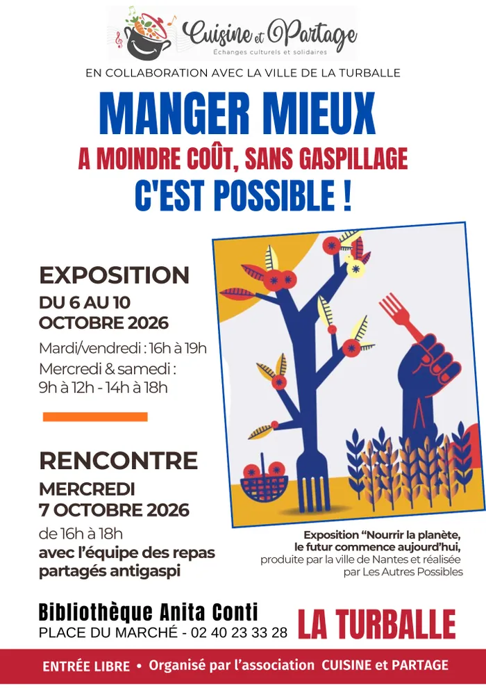 Illustration de l'événement : Manger mieux à moindre coût, sans gaspillage c'est possible !