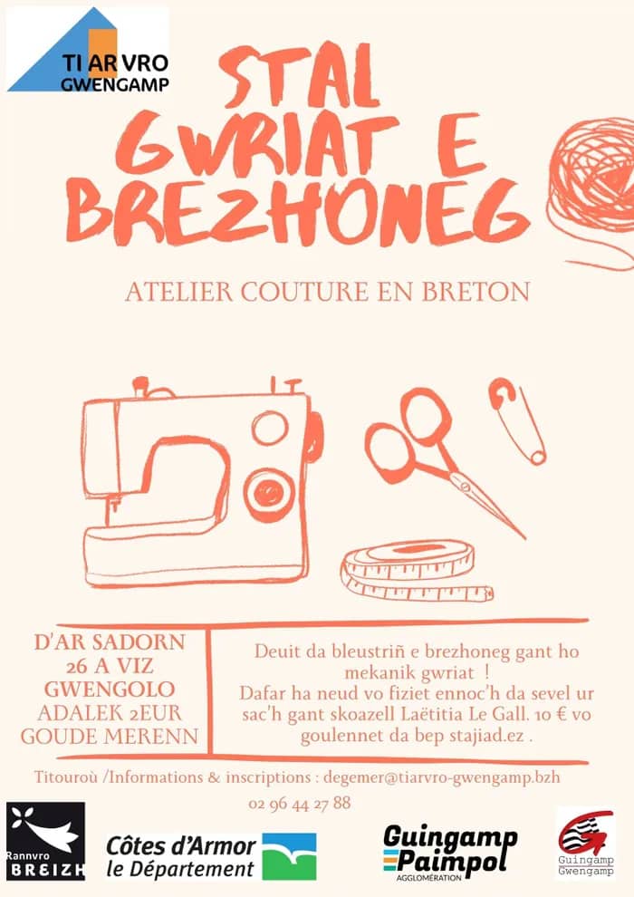 Illustration de l'événement : Atelier couture en breton