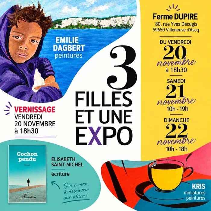 Illustration de l'événement : 3 filles et une expo