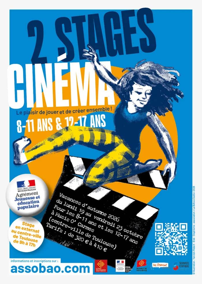 Illustration de l'événement : Stage cinéma ado à Toulouse octobre 2026