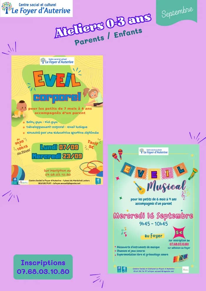 Illustration de l'événement : Ateliers parents/enfants 0-3 ans