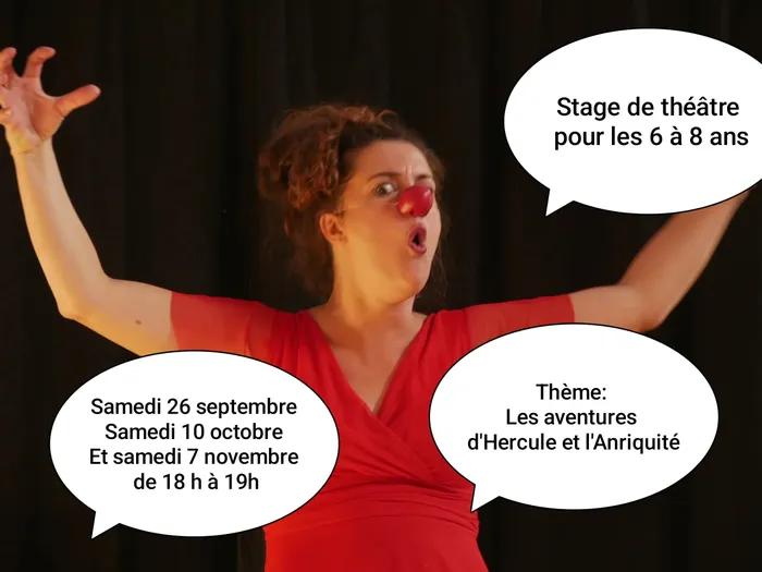 Illustration de l'événement : Stage théâtre enfants 6-8 ans avec Amélie Abrieu à l'Atelier d'artistes