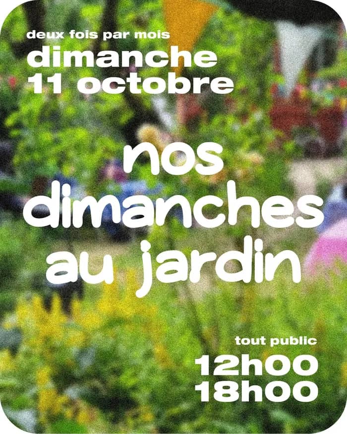 Illustration de l'événement : Nos dimanches au jardin
