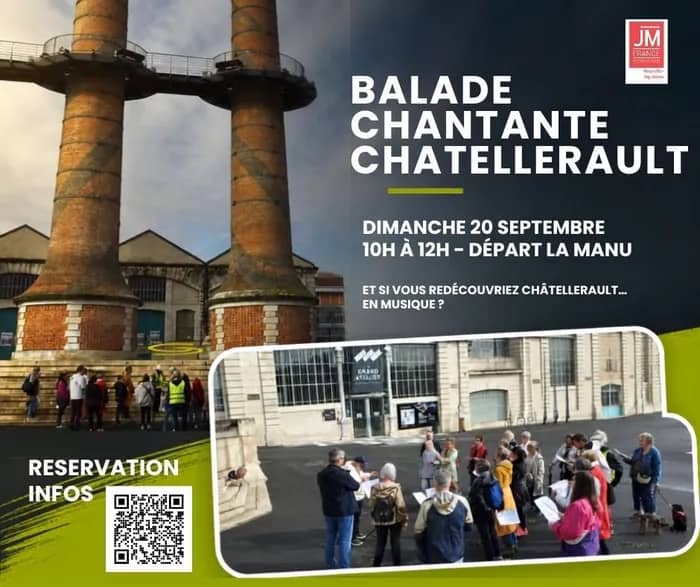 Illustration de l'événement : [Circuit] Balade chantante de Châtellerault : une balade musicale et patrimoniale au cœur de la ville