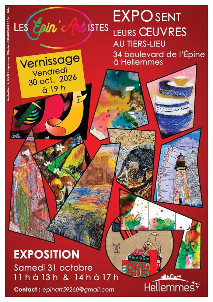 Illustration de l'événement : Les Épin’artistes exposent au Tiers-Lieu ! - 31/10