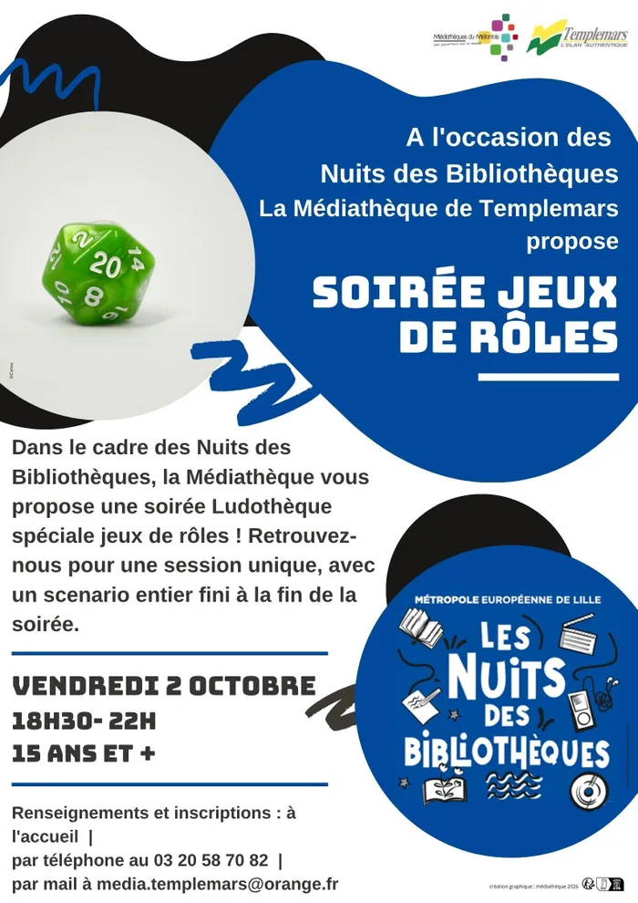 Illustration de l'événement : Soirée jeux de rôles