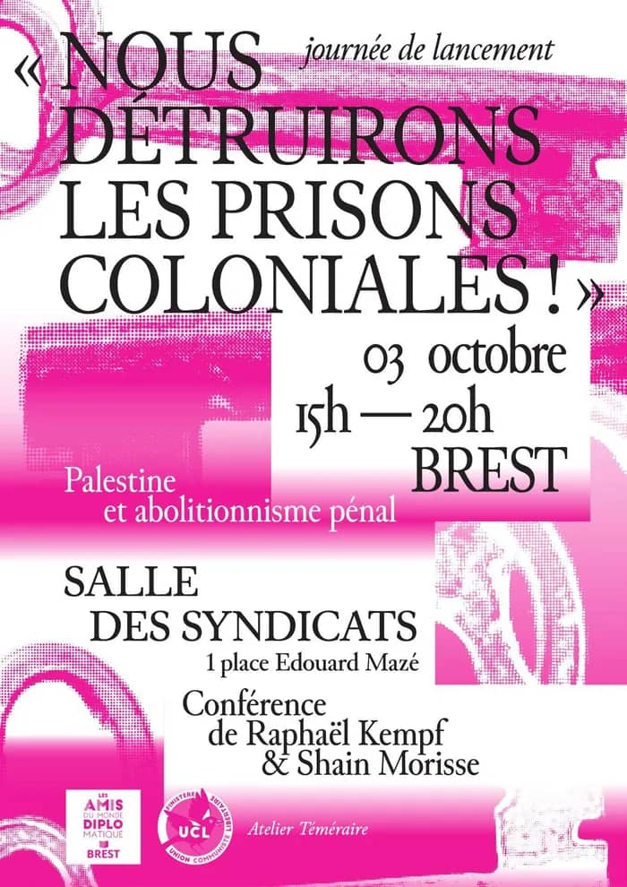 Illustration de l'événement : Lancement du livre "Nous détruirons les prisons coloniales !" Palestine et abolitionnisme pénal