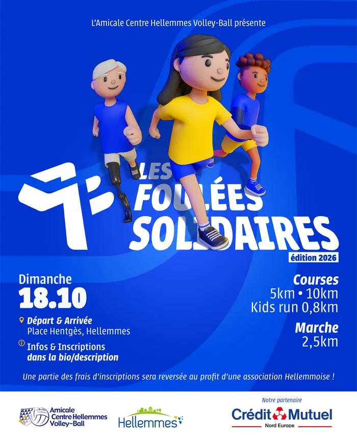 Illustration de l'événement : Les Foulées solidaires - 18/10
