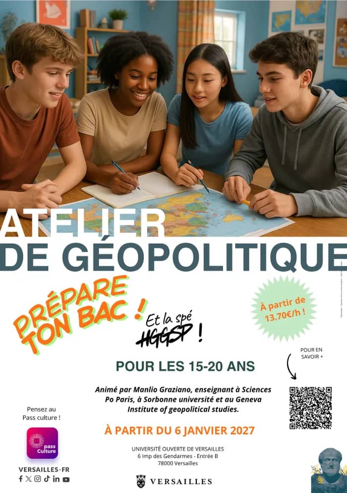 Illustration de l'événement : Atelier de géopolitique pour lycéens et étudiants