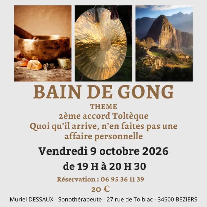 Illustration de l'événement : Bain de Gong à Béziers