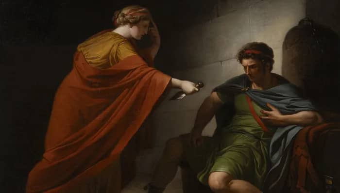 Illustration de l'événement : Une nouvelle œuvre dans les salles : Arria et Pœtus se donnant la mort de François-André Vincent