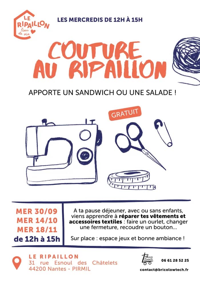 Illustration de l'événement : Atelier couture / Pique-nique