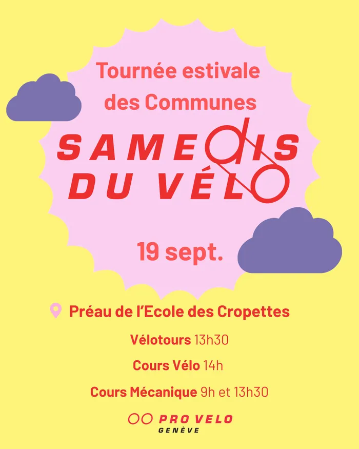 Illustration de l'événement : Tournée estivale des Communes 19 septembre - Samedis du Vélo