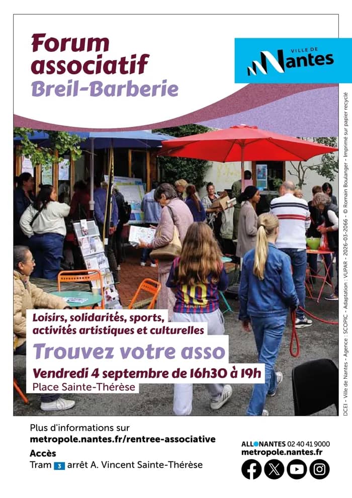 Illustration de l'événement : Forum des associations du quartier Breil-Barberie