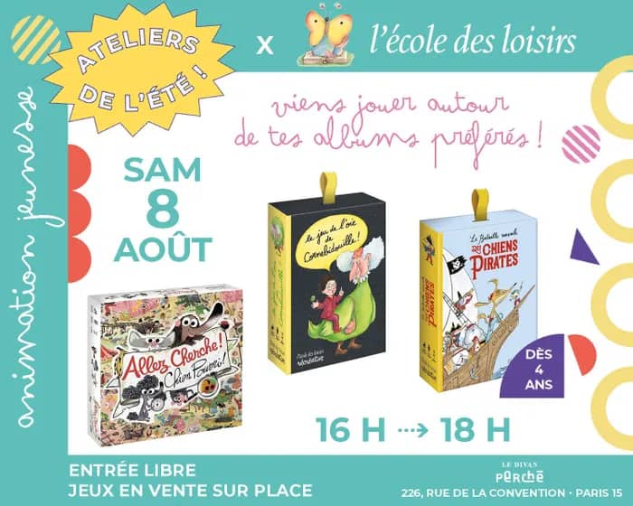 Illustration de l'événement : Après-midi jeux avec les Éditions L'École des Loisirs