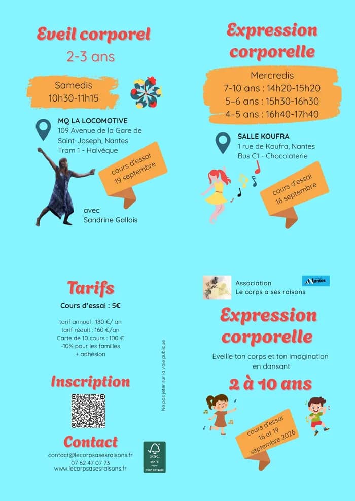 Illustration de l'événement : Cours d'essai enfants 2-3 ans