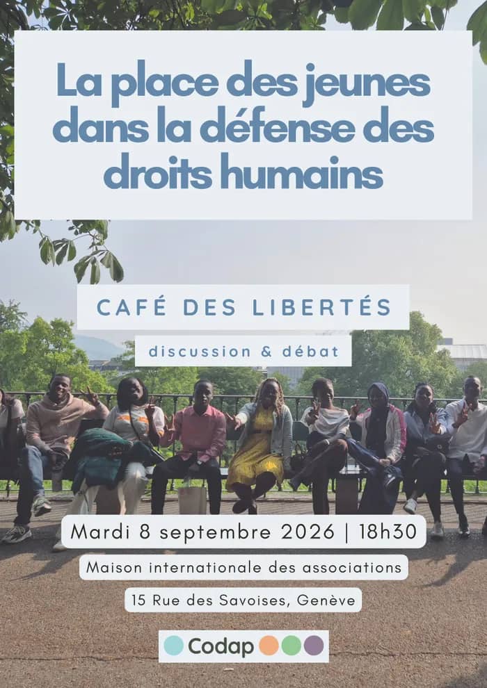 Illustration de l'événement : Café des Libertés : La place des jeunes dans la défense des droits humains