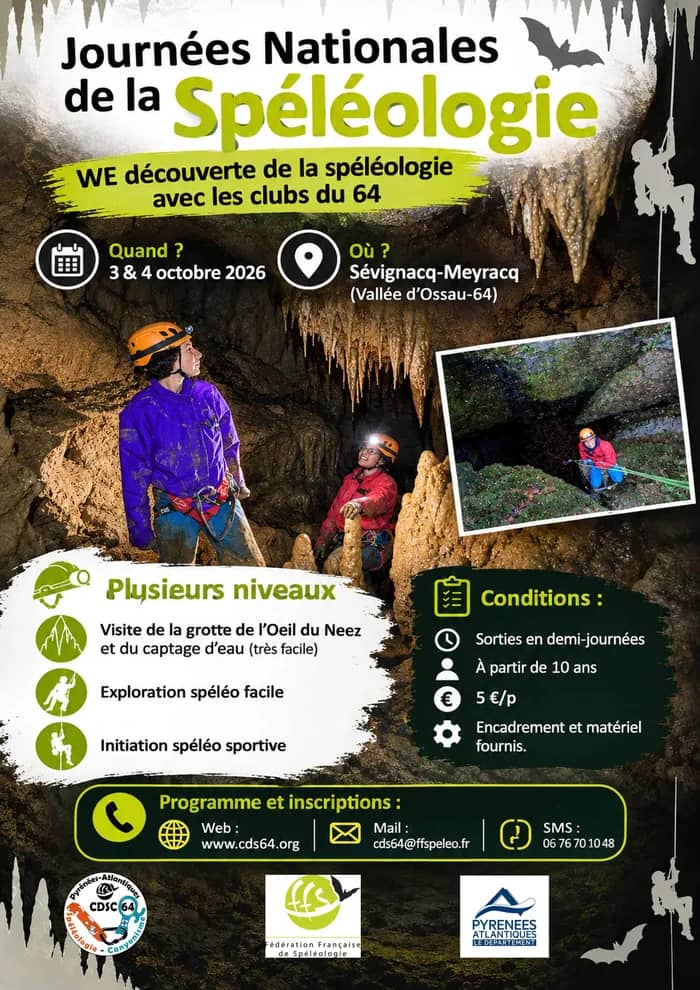 Illustration de l'événement : Journées Nationales de la Spéléologie