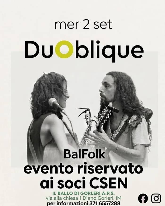 Illustration de l'événement : DuOblique concerto a ballo