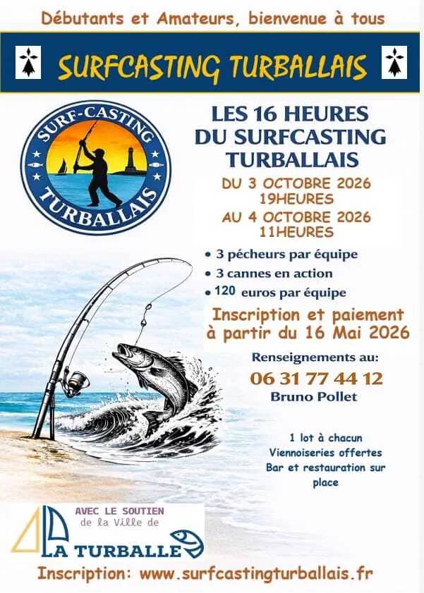 Illustration de l'événement : Les 16h du Surf-Casting Turballais