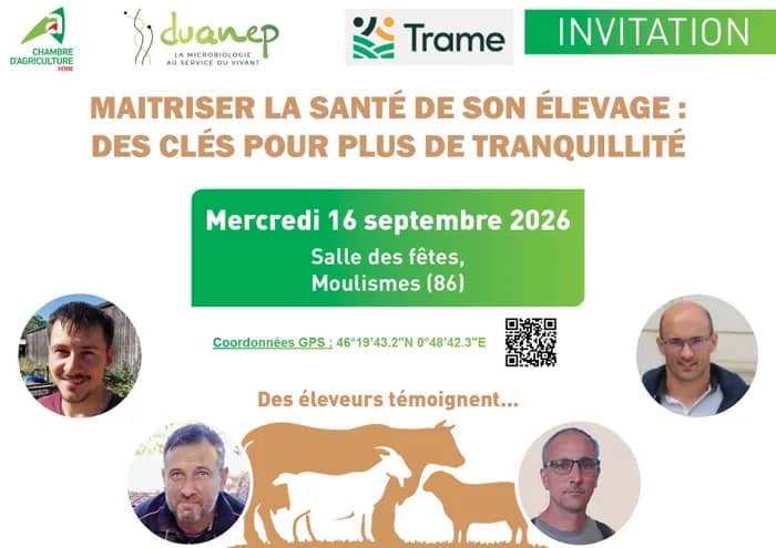 Illustration de l'événement : Maîtriser la santé de son élevage