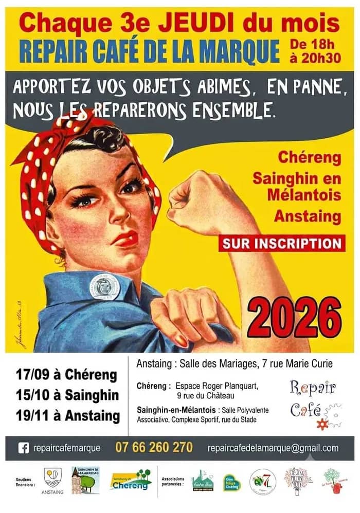 Illustration de l'événement : Repair Café de la Marque à Sainghin-en-Mélantois