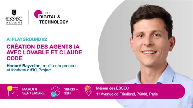 Illustration de l'événement : AI Playground #2 : Création des agents IA avec Lovable et Claude Code