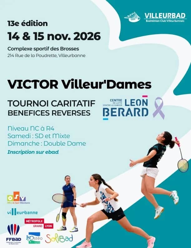 Illustration de l'événement : Villeur'Dames : le tournoi caritatif revient pour sa 13e édition !