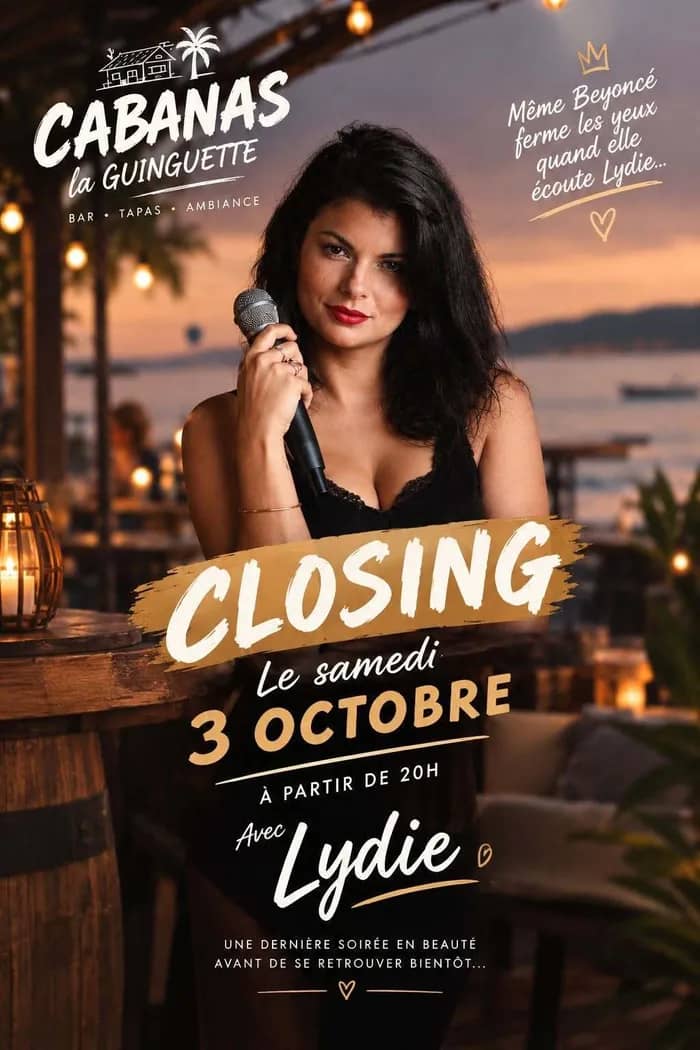 Illustration de l'événement : Guinguette Cabanas by Jérémi : Lydie en concert I Auterive
