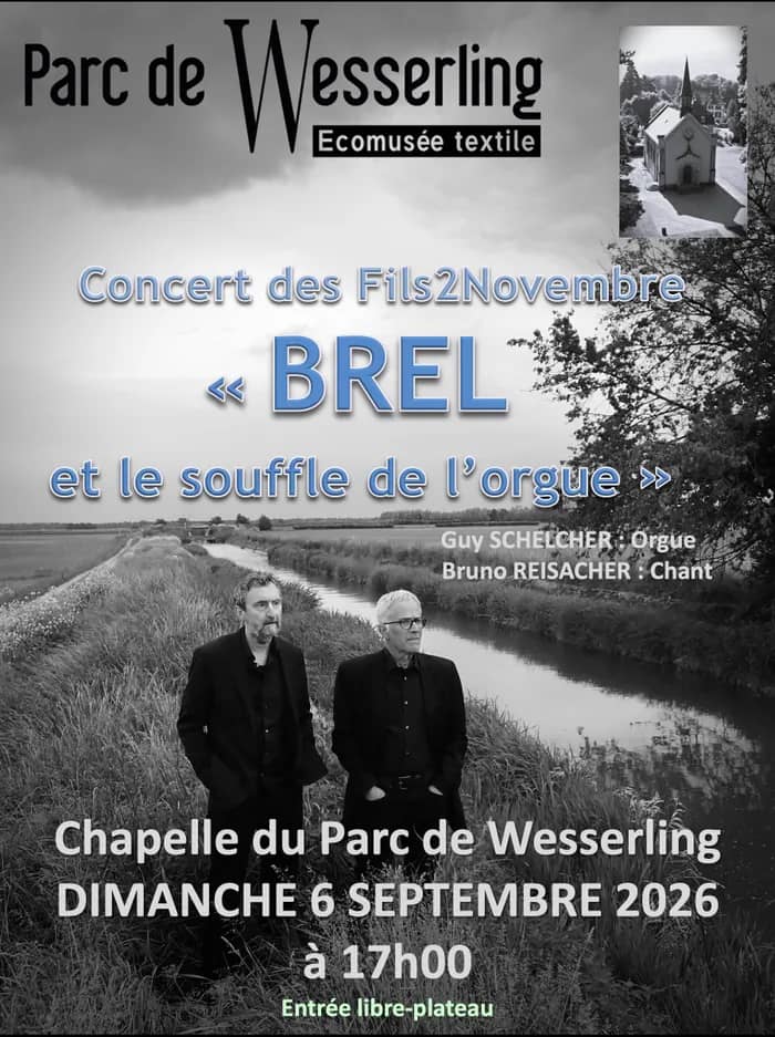 Illustration de l'événement : Concert des Fils2Novembre " BREL et le souffle de l'orgue"