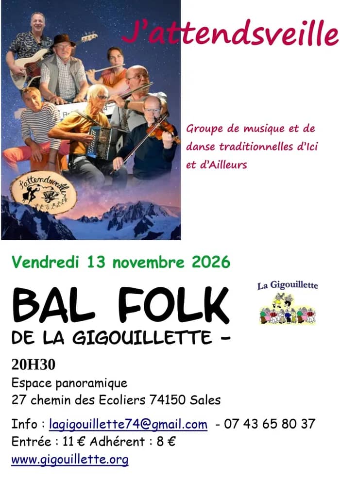 Illustration de l'événement : Bal Folk à Sales avec la Gigouillette et J'attendsveille