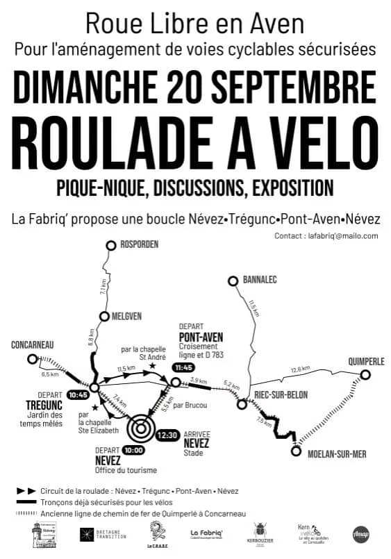 Illustration de l'événement : Roulade à vélo : Roue libre en Aven