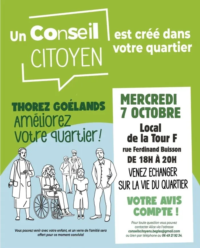 Illustration de l'événement : Conseil citoyen du quartier Thorez Goélands