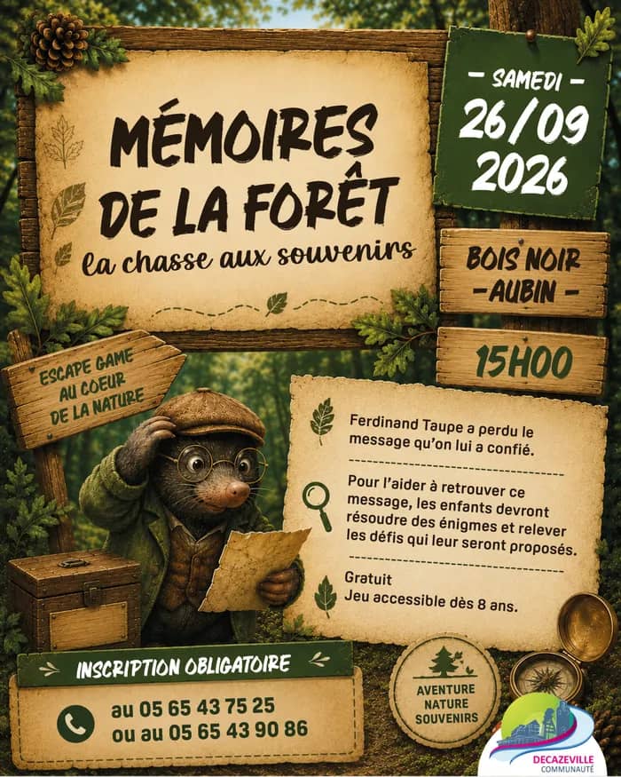 Illustration de l'événement : Mémoires de la Forêt, la chasse aux souvenirs