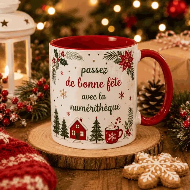 Illustration de l'événement : Goûters numériques : créez une tasse unique pour les fêtes