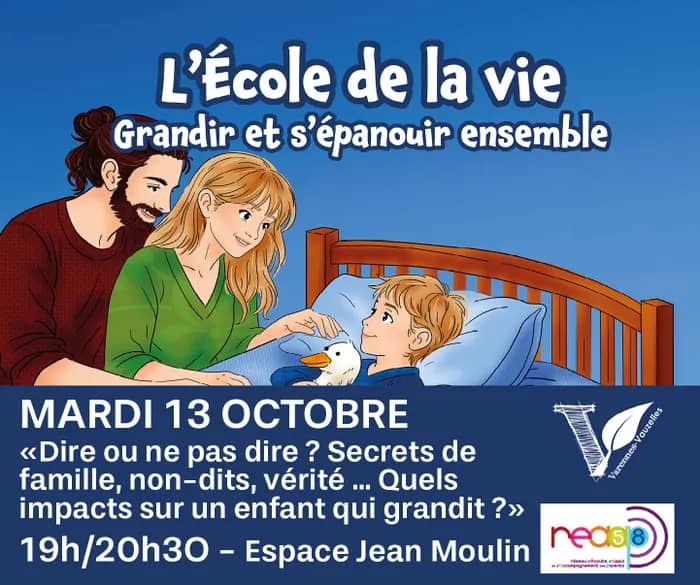 Illustration de l'événement : Rencontre parentalité – "Dire ou ne pas dire ? Secrets de famille, non-dits, vérité… quels impacts pour un enfant qui grandit ?"