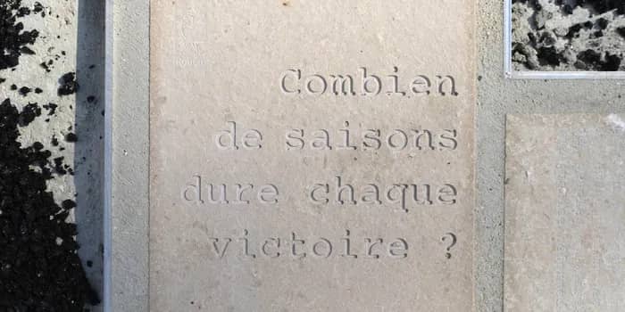 Illustration de l'événement : Visites commentées de l’œuvre « Combien de saisons dure chaque victoire ? »