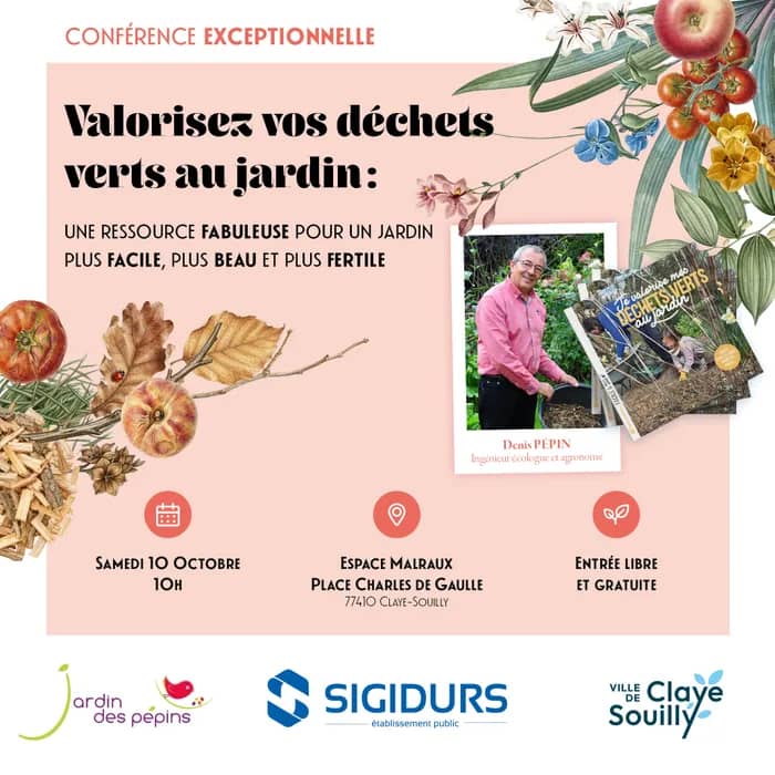 Illustration de l'événement : Valorisez vos déchets verts au jardin - Conférence exceptionnelle gratuite