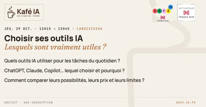 Illustration de l'événement : Kafé IA - Choisir ses outils IA pour son entreprise